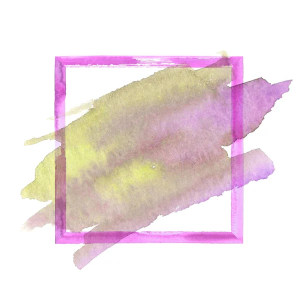 Cornice grunge acquerello colorato — Vettoriale Stock