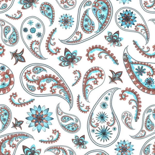 Paisley oryantal çiçek desenli