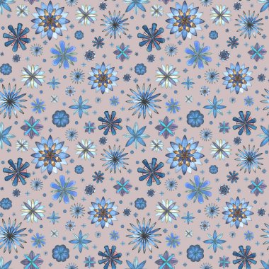 Çiçek sorunsuz etnik boho desen