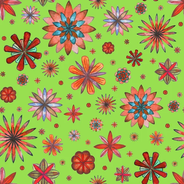 Αφηρημένο floral boho μοτίβο — Φωτογραφία Αρχείου