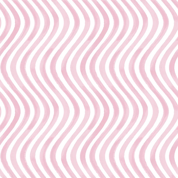 Pink and white wavy striped background