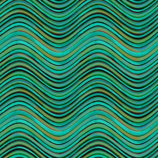 Teal wavy striped background — Stock Photo, Image