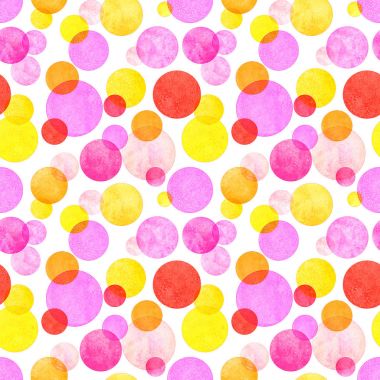 Renkli daire grunge seamless modeli