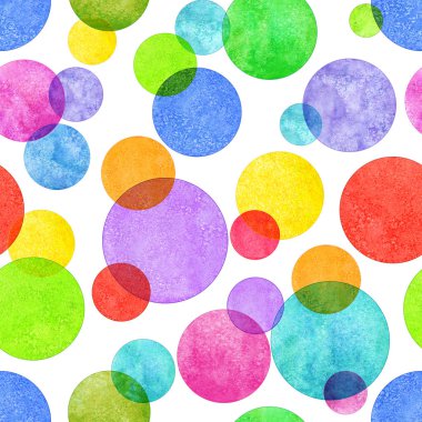 Renkli daire grunge seamless modeli