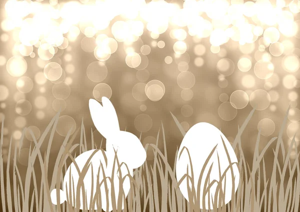 Paskalya bunny yumurta arka plan — Stok fotoğraf