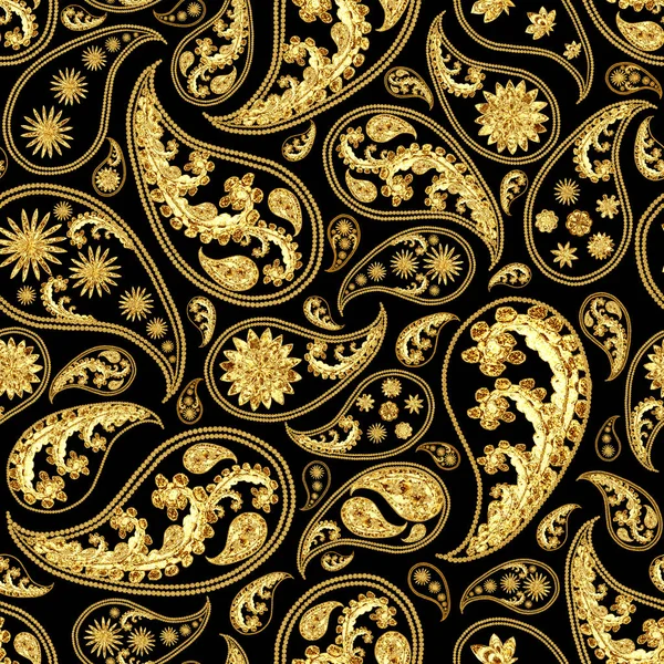 Modèle paisley traditionnel sans couture — Photo