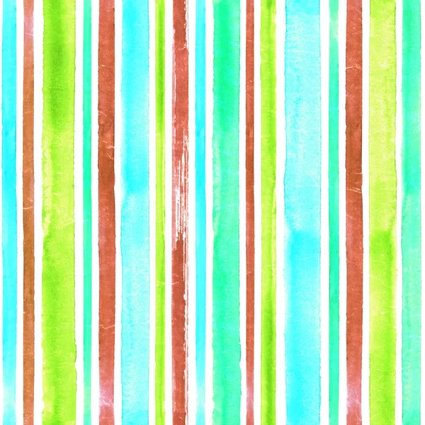 ストライプ水彩のシームレスなパターン背景 — ストック写真