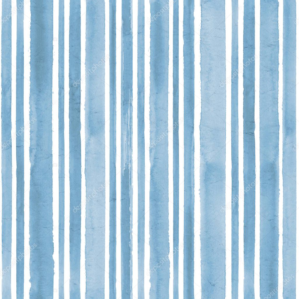 Stripe watercolor seamless pattern background