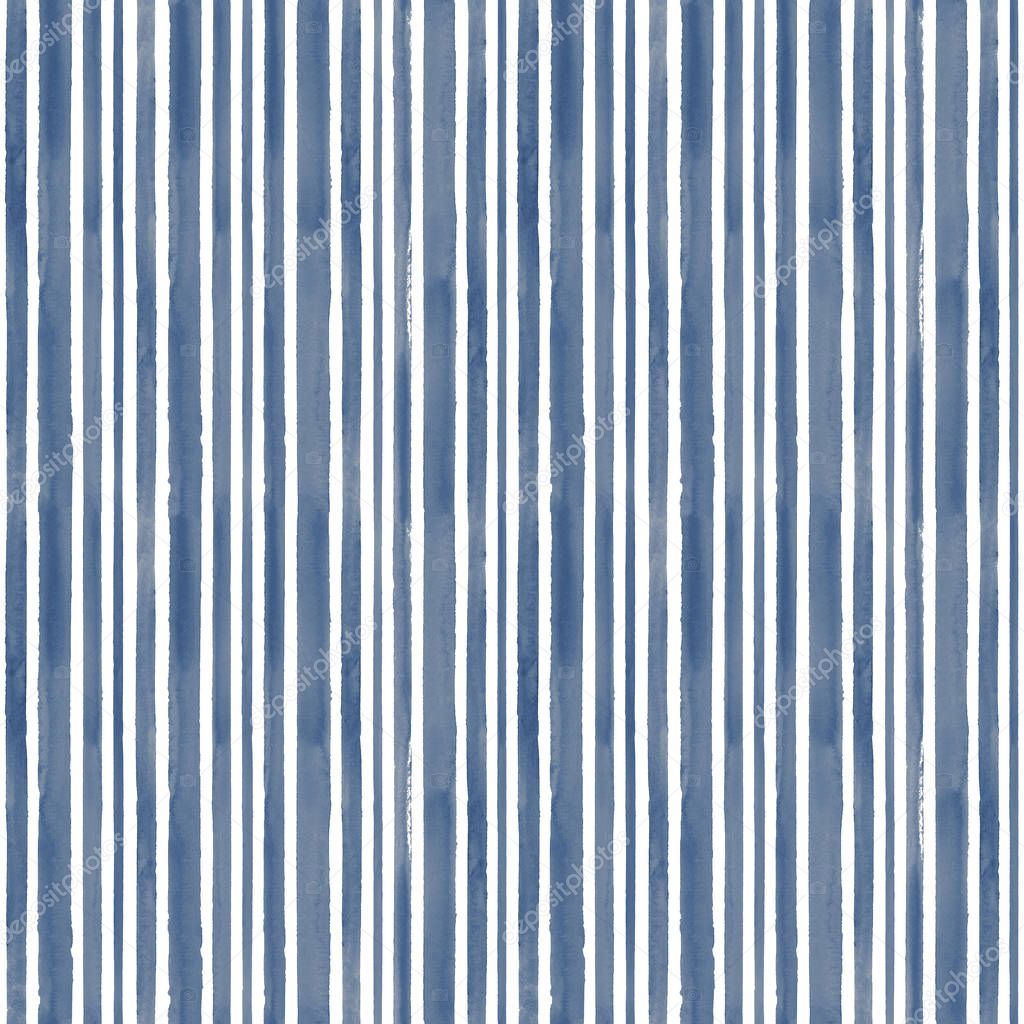 Stripe watercolor seamless pattern background