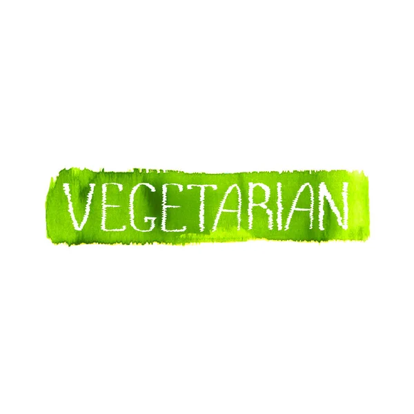 Modello di design del logo del concetto di cibo vegetariano — Vettoriale Stock