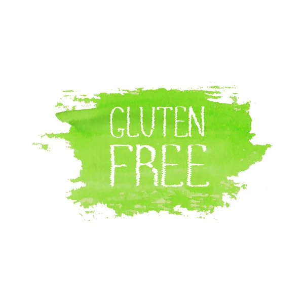 Modello di design del logo del concetto di cibo senza glutine — Vettoriale Stock
