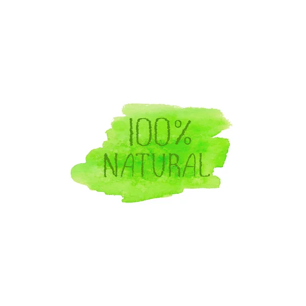 Natural products concept logo design template — Stock Vector