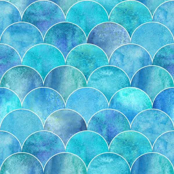 Fish scale wave japanese seamless pattern — Stock Photo, Image