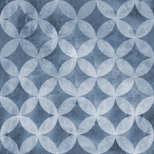 Abstrakte überlappende Kreise nahtloses Muster — Stockfoto