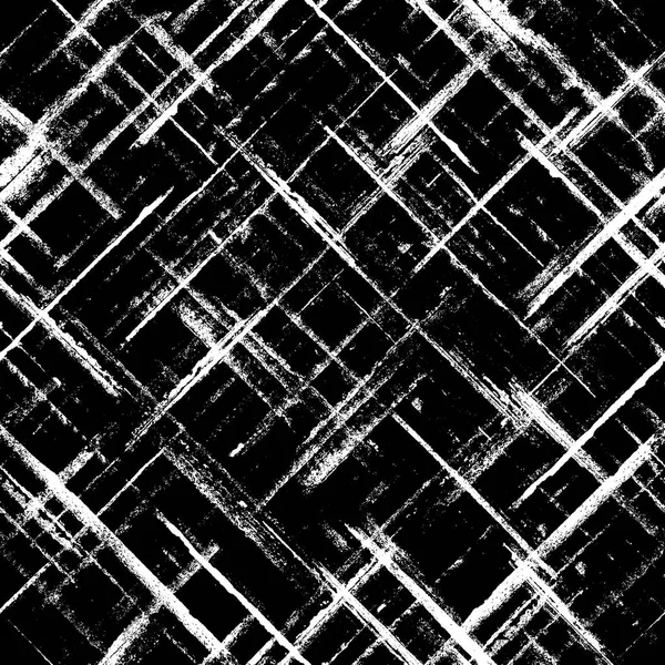 Prokládané grunge černé a bílé vzor bezešvé — Stock fotografie
