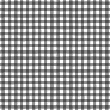 Vintage gri ve beyaz kareli seamless modeli