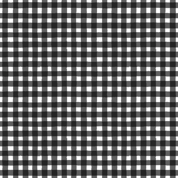 ヴィンテージ黒と白の格子模様のシームレスなパターン — ストック写真