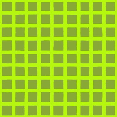 Grunge yeşil kareli seamless modeli