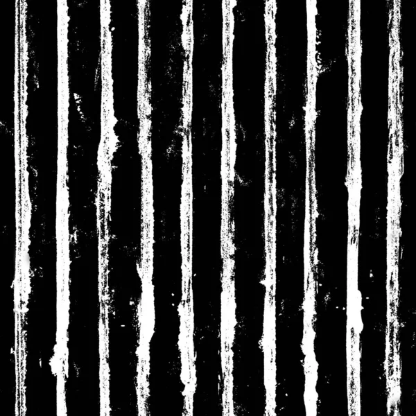 Černobílý pruh grunge bezešvé vzor. Bílé pruhy na černém pozadí — Stock fotografie