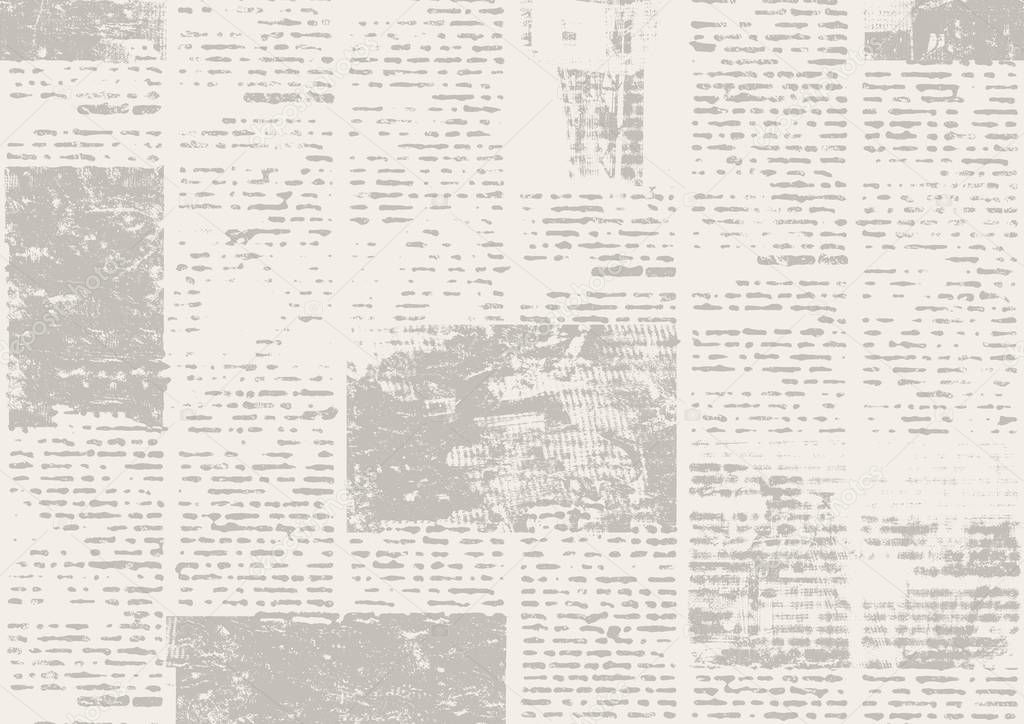 Old Grunge Newspaper Paper Textured Background Blurred Vintage Newspapers Texture Background Blur Unreadable Aged News Horizontal Page With Place For Text Images Gray Color Collage Larastock