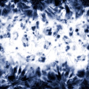 Renkli shibori desenli kravat. Suluboya elle boyanmış çivit mavisi donanma süslemeleri beyaz arka planda. Suluboya soyut doku. Tekstil, kumaş, duvar kağıdı, ambalaj kağıdı baskısı.