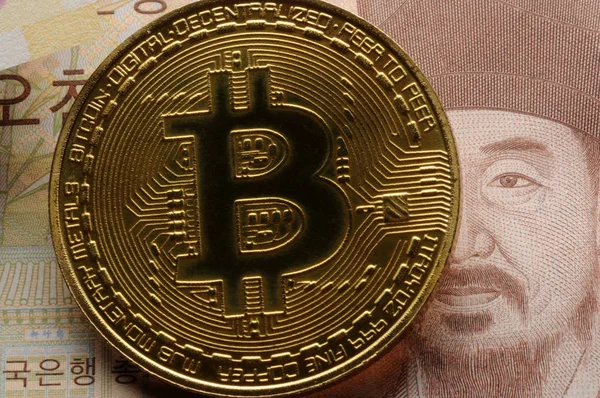 Bitcoin sembollü Güney Kore para birimi