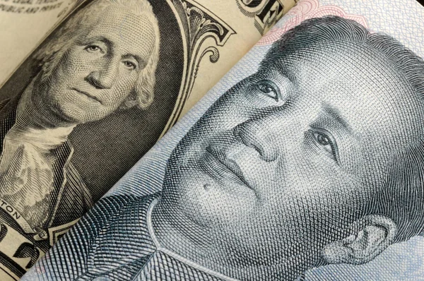 Банкнота Китайською Валютою — стокове фото