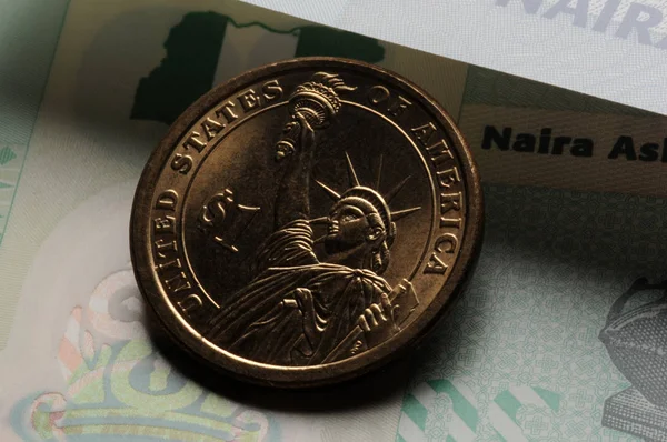Dólar Estadounidense Nigeria Nairas —  Fotos de Stock