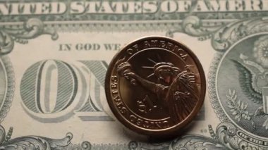 Amerika Birleşik Devletleri banknotuna bir dolar.