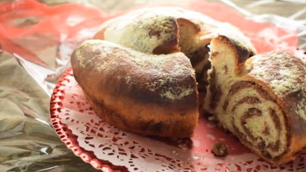 Gâteau Gubana Dessert Typique Valli Del Natisone Frioul Vénétie Julienne — Video