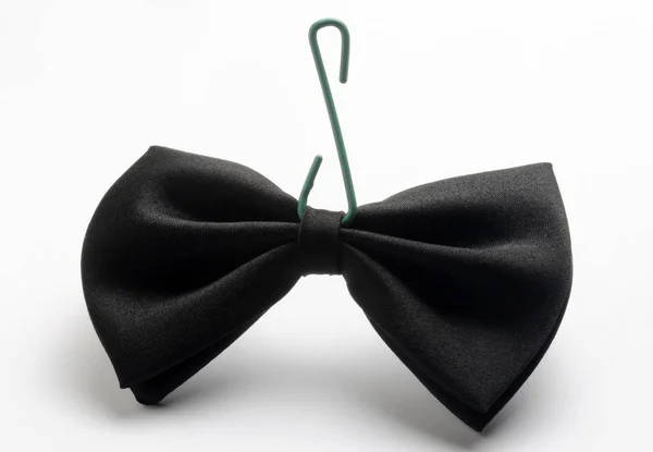 Black Bow Tie Hook Christmas Decorations — Stock Photo, Image