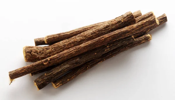 Dried Sticks Liquorice Root — Stock Photo, Image