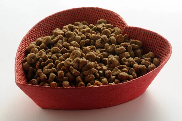 Bowl Pelleted Cat Food — 스톡 사진