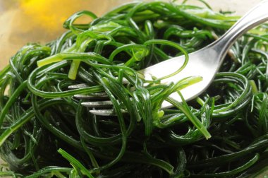 Salad of cooked agretti clipart