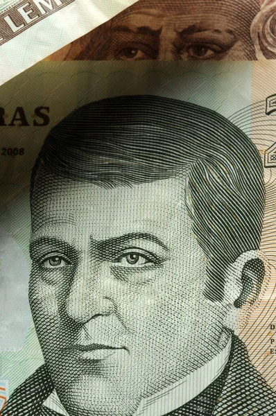 Primer Plano Los Billetes Hondureños — Foto de Stock