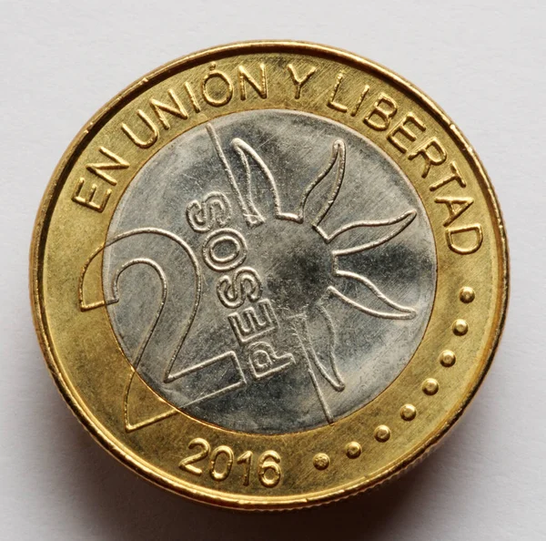 Монети Аргентинських Песо — стокове фото