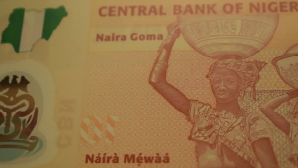 Gros plan sur le billet nigérian 