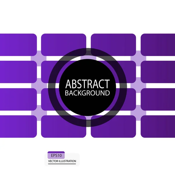 正方形から幾何学的な抽象的な背景とスクリーン セーバーの紫の四角形バナー ... — ストックベクタ