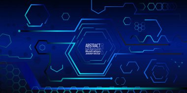 Soyut geometrik arka plan için sıçrama altıgenler çizgili vektör satırları