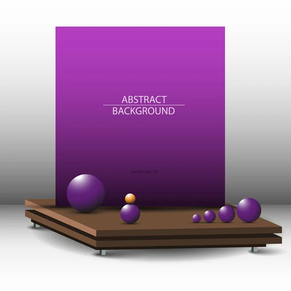 紫外線 Eps10 のテーブル ベクトル ボールの組成の抽象的な幾何学的な — ストックベクタ