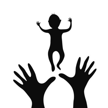 Çocuk elleri, vektör Eps 10 çizimi