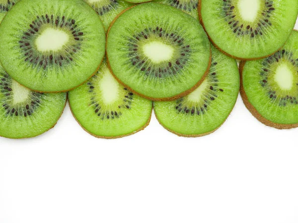 Felie de fructe proaspete suculente delicioase și sănătoase kiwi, izolate — Fotografie, imagine de stoc