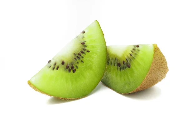 Scheibe frische saftige, köstliche und gesunde Kiwi-Früchte, isoliert — Stockfoto