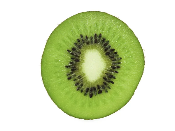 Scheibe frische saftige, köstliche und gesunde Kiwi-Früchte, isoliert — Stockfoto