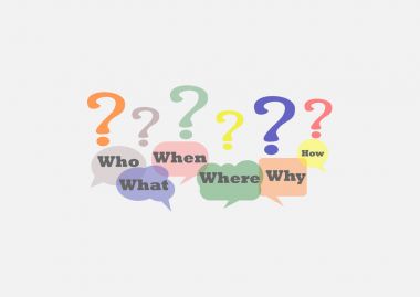  News questions, 5W1H clipart