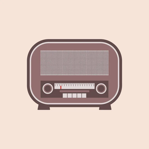 Radio vintage — Image vectorielle