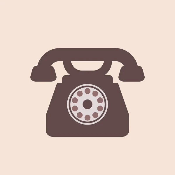 Vintage op zoek telefoon — Stockvector