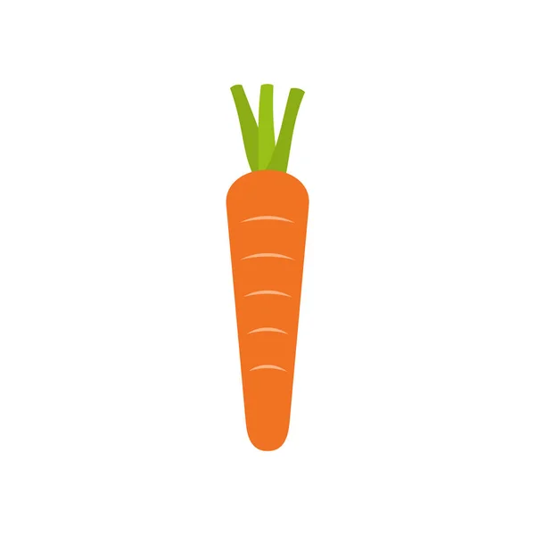 Icono Zanahoria Aislado Sobre Fondo Blanco Símbolo Zanahoria Única Vegetales — Vector de stock