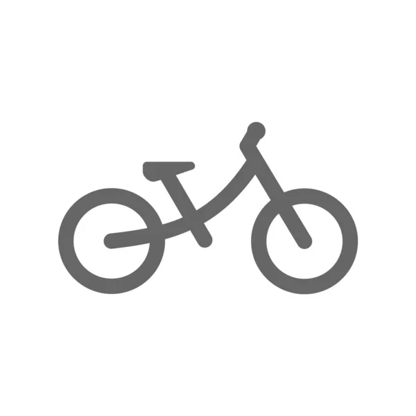 Icono Bicicleta Equilibrio Niño Una Bicicleta Sin Pedales Para Niños — Vector de stock