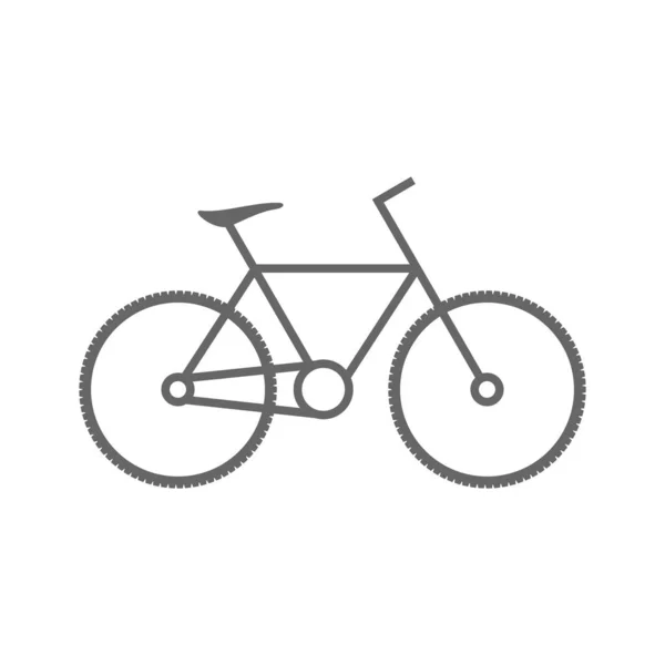 Bicicleta Montaña Icono Línea Concepto Ciclismo Desplazamientos Actividad Aire Libre — Vector de stock